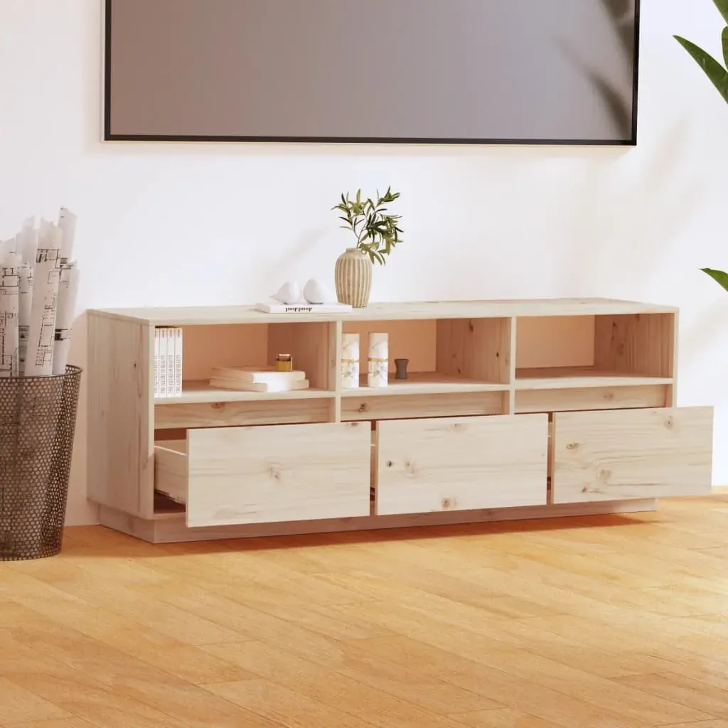 Puente TV Cabinet 140x37x50 cm Solid Wood Pine Price