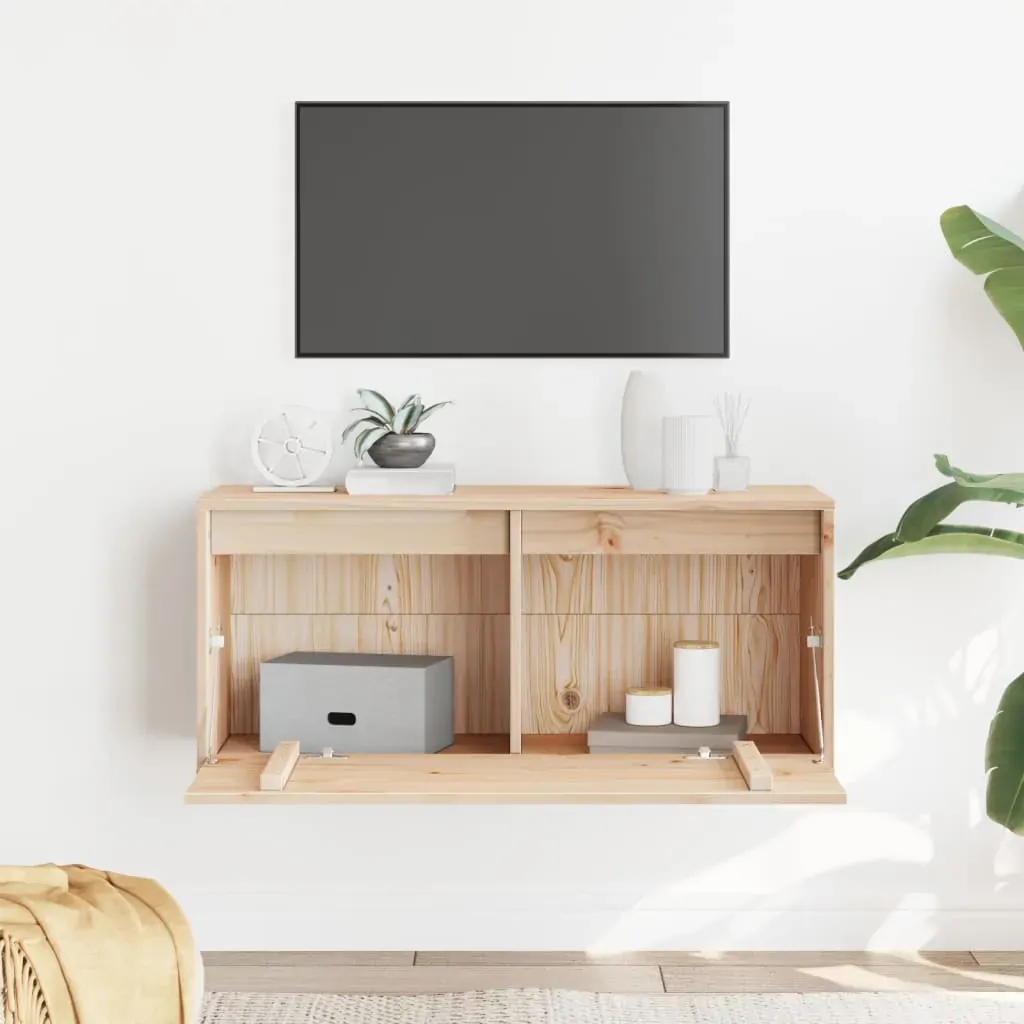 Wall Cabinet 80x30x35 cm Solid Wood Pine Price