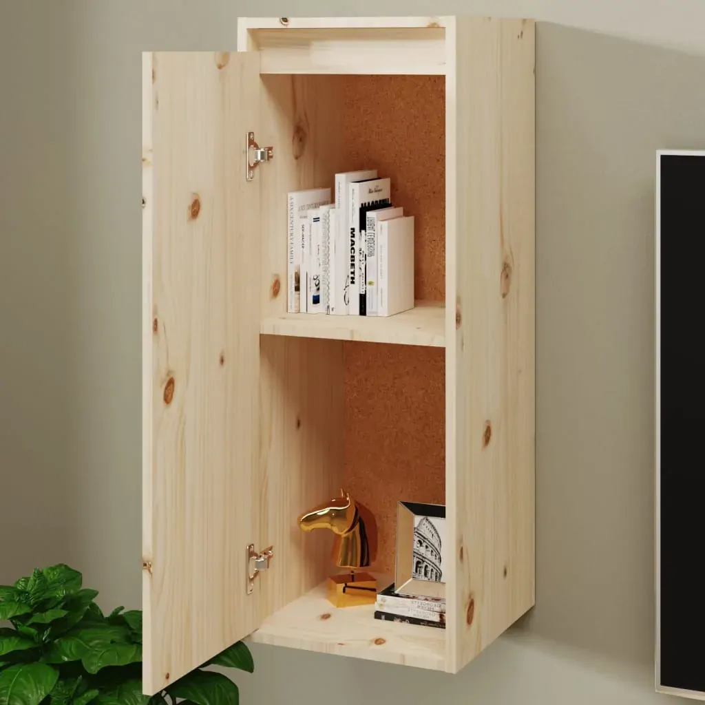 Wall Cabinet 30x30x80 cm Solid Wood Pine Price