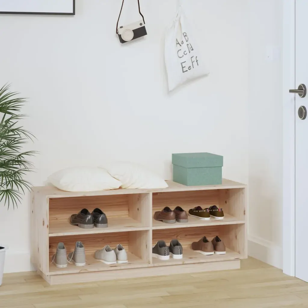 Shoe Cabinet 110x34x45 cm Solid Wood Pine Price