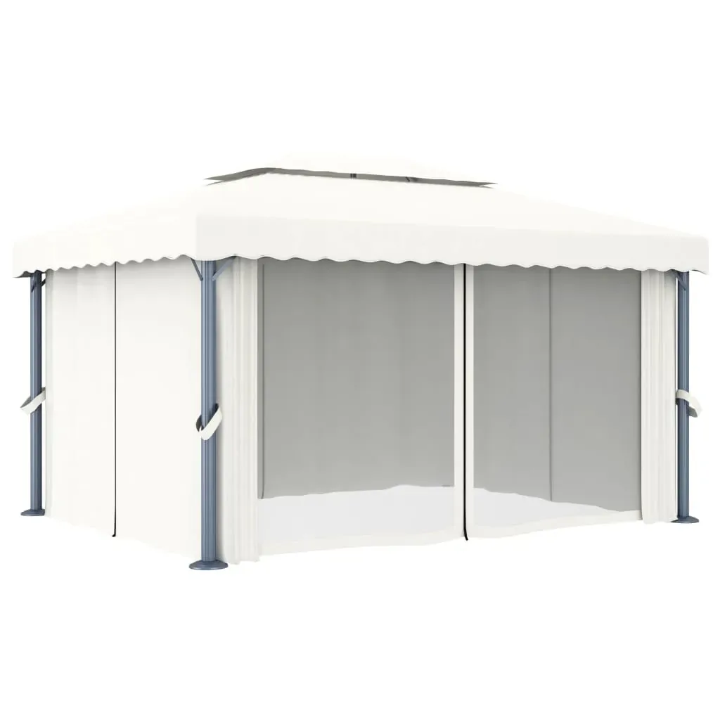 Gazebo with Curtain Aluminium Price