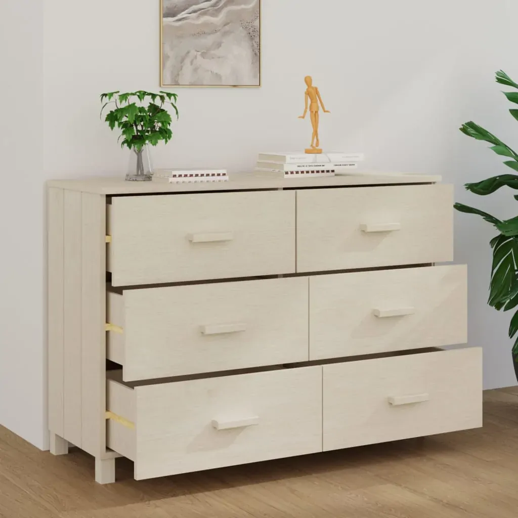 Sideboard Honey 113x40x80 cm Solid Wood Pine Price