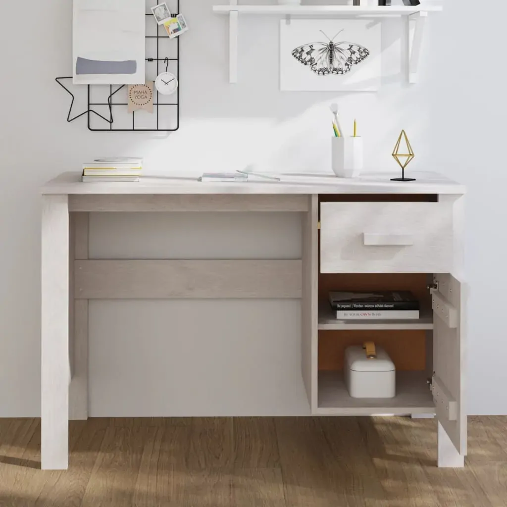 Desk 113x50x75 cm Solid Wood Pine Price