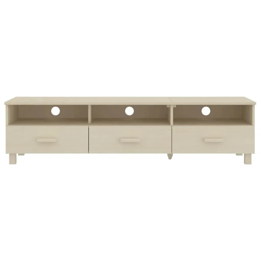 Twickenham TV Cabinet Honey 158x40x40 cm Solid Wood Pine Price