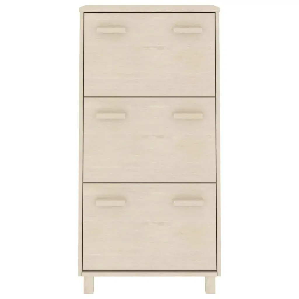Shoe Cabinet 59.5x35x117 cm Solid Wood Pine Price
