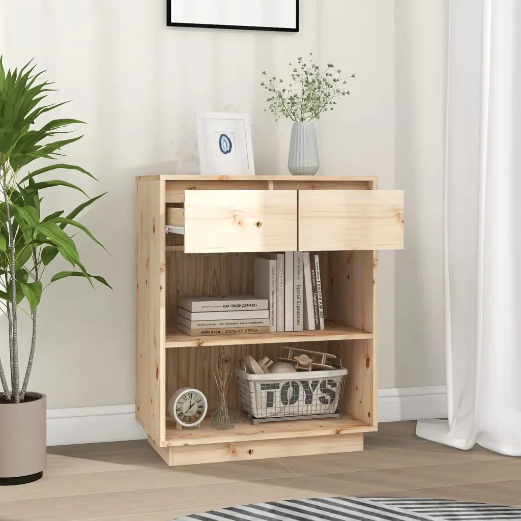 Console Cabinet 60x34x75 cm Solid Wood Pine Price