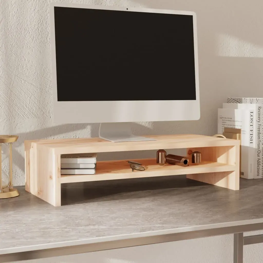 Douglasville Monitor Stand 50x24x13 cm Solid Wood Pine Price