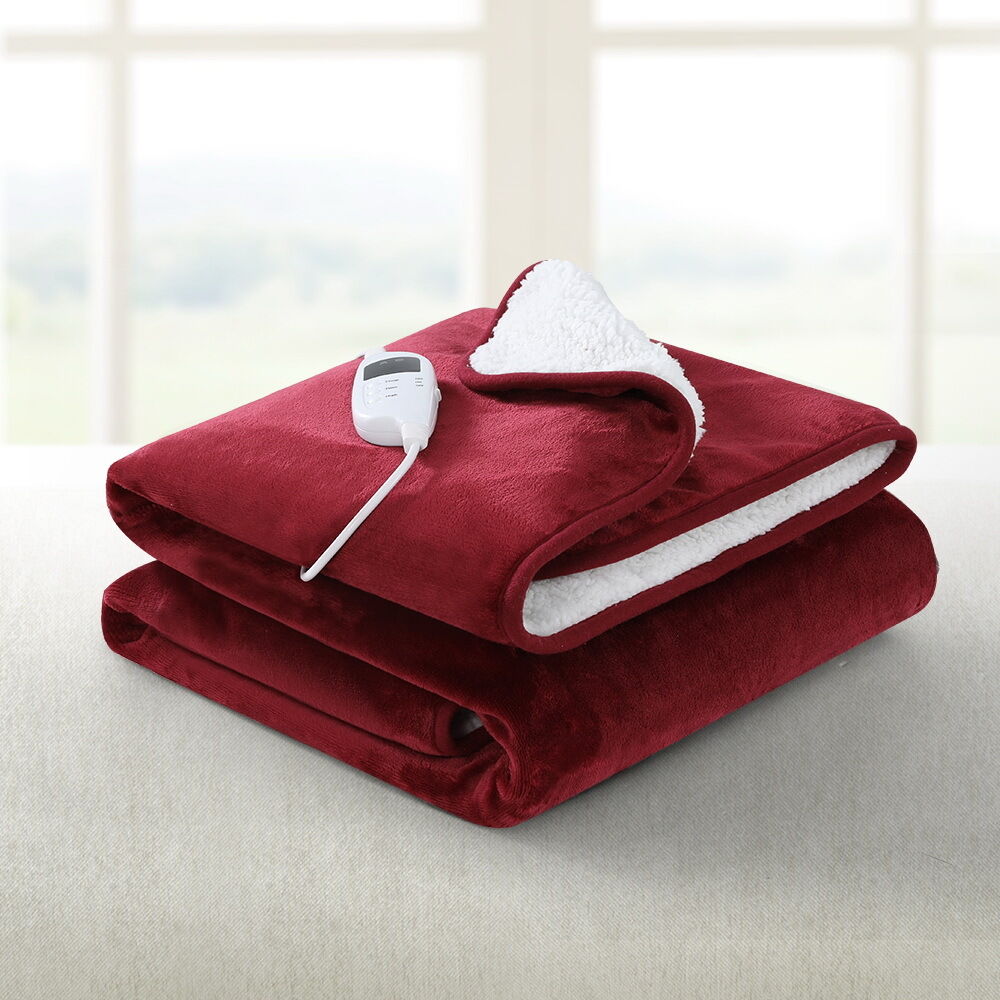 Electric Throw Rug Heated Blanket Washable Snuggle Flannel Winter Price