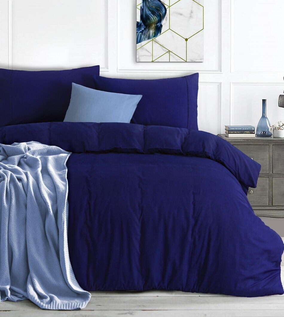 Elan Linen 100% Egyptian Cotton Vintage Washed 500TC Quilt Cover Set Price