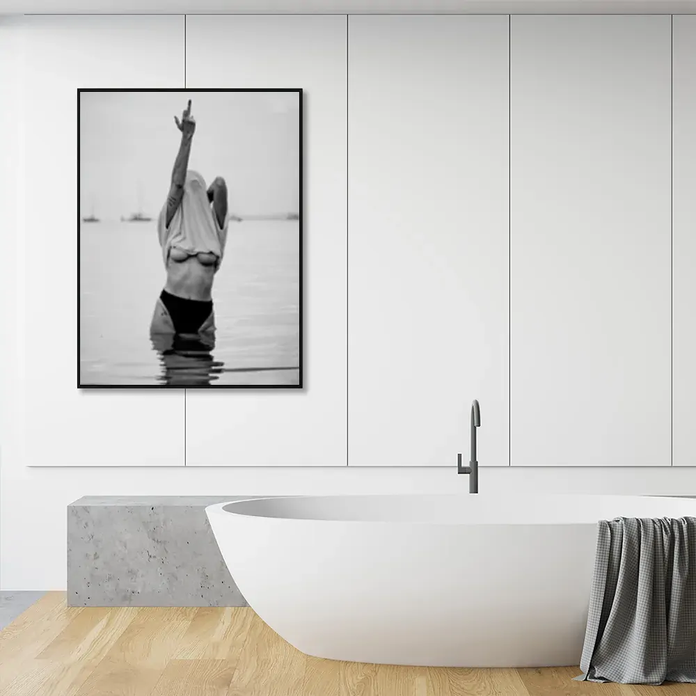 Feminist Print Black Frame Canvas Wall Art Price