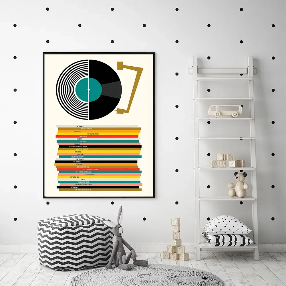 Music Black Frame Canvas Wall Art Price