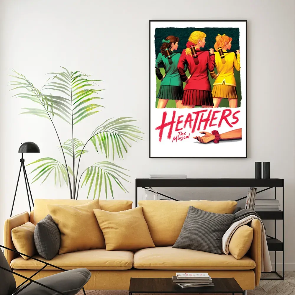 Heathers The Musical Black Frame Canvas Wall Art Price