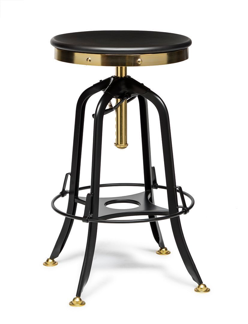 Industrial Wooden Height Adjustable Swivel Bar Stool Price