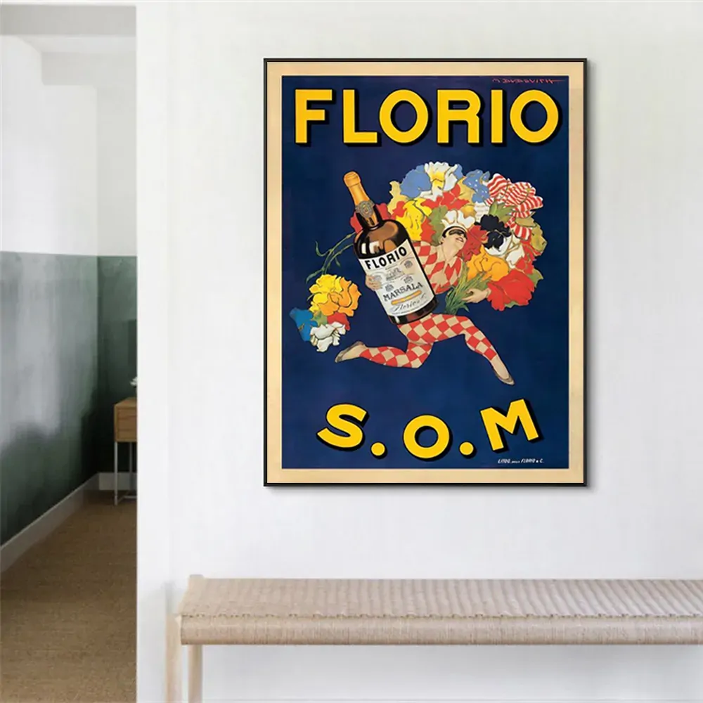 Florio S.O.M Black Frame Canvas Wall Art Price