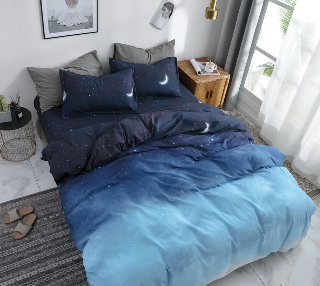 Night Blue Duvet Doona Quilt Cover Set Price