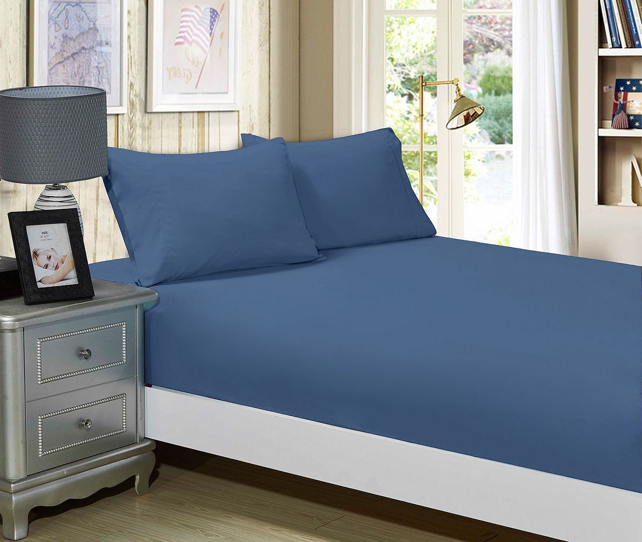 1000TC Ultra Soft Fitted Sheet & Pillowcase Set - King Single Size Bed Price