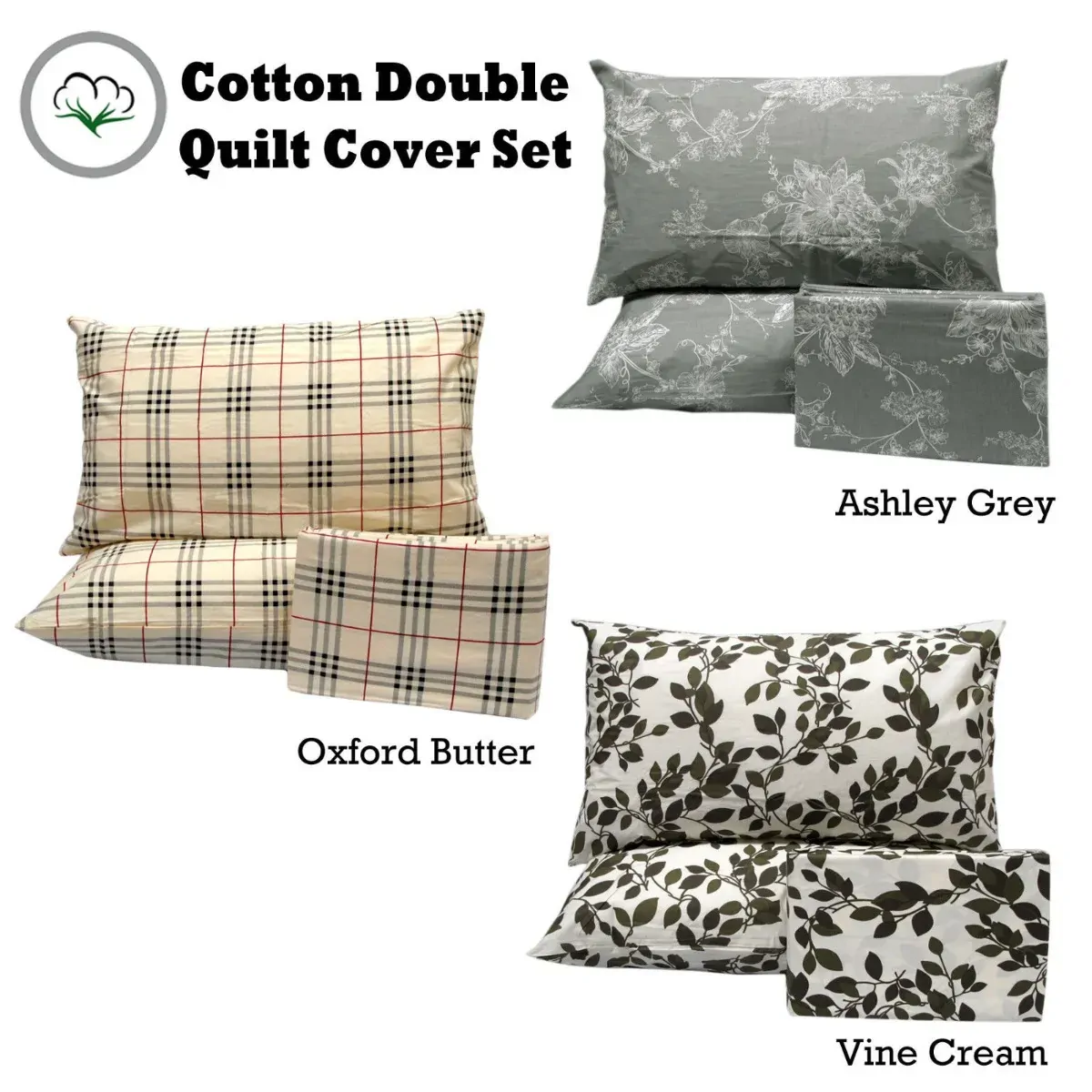 Pure Cotton Quilt Cover Set Double Price