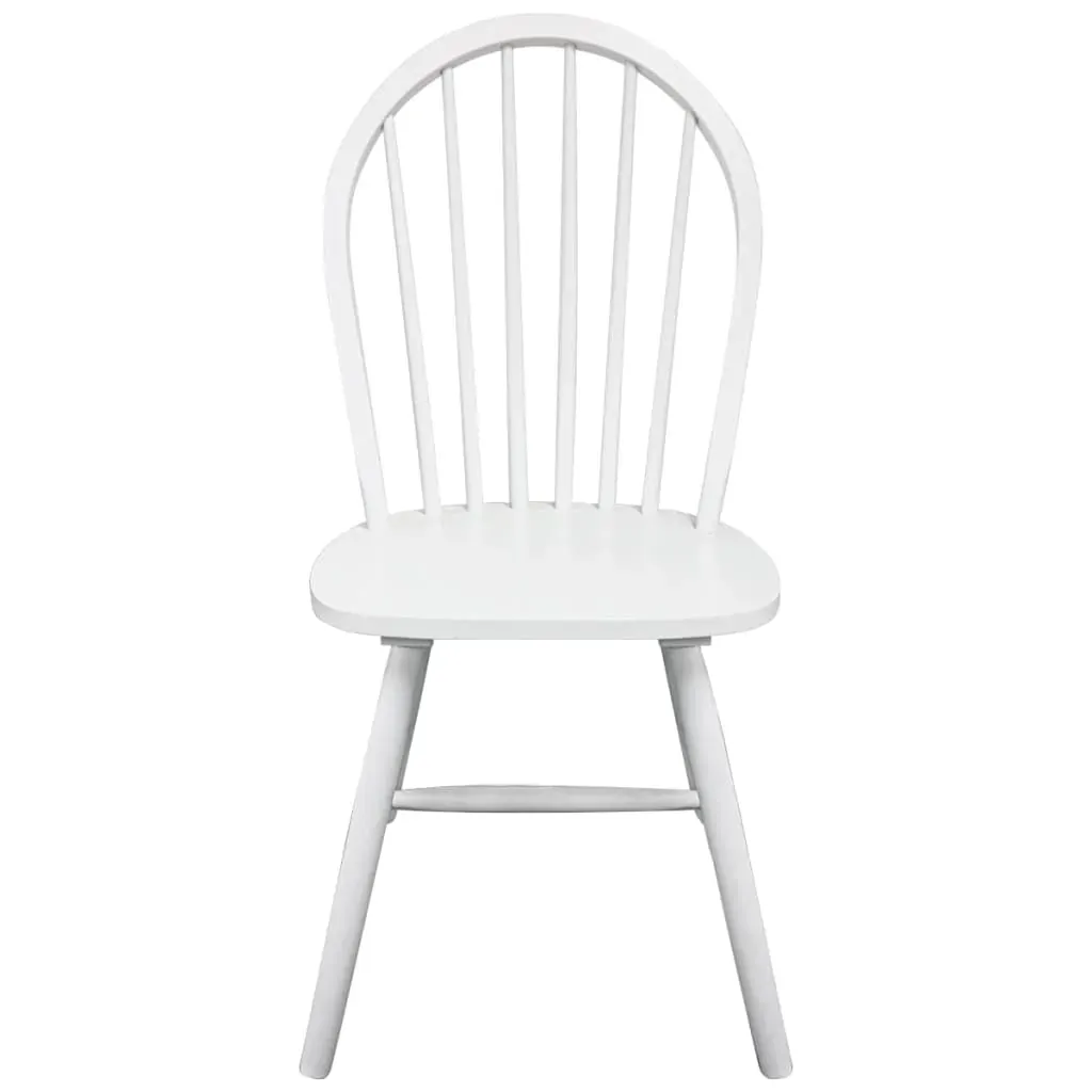 Dining Chairs White Solid Rubber Wood Price
