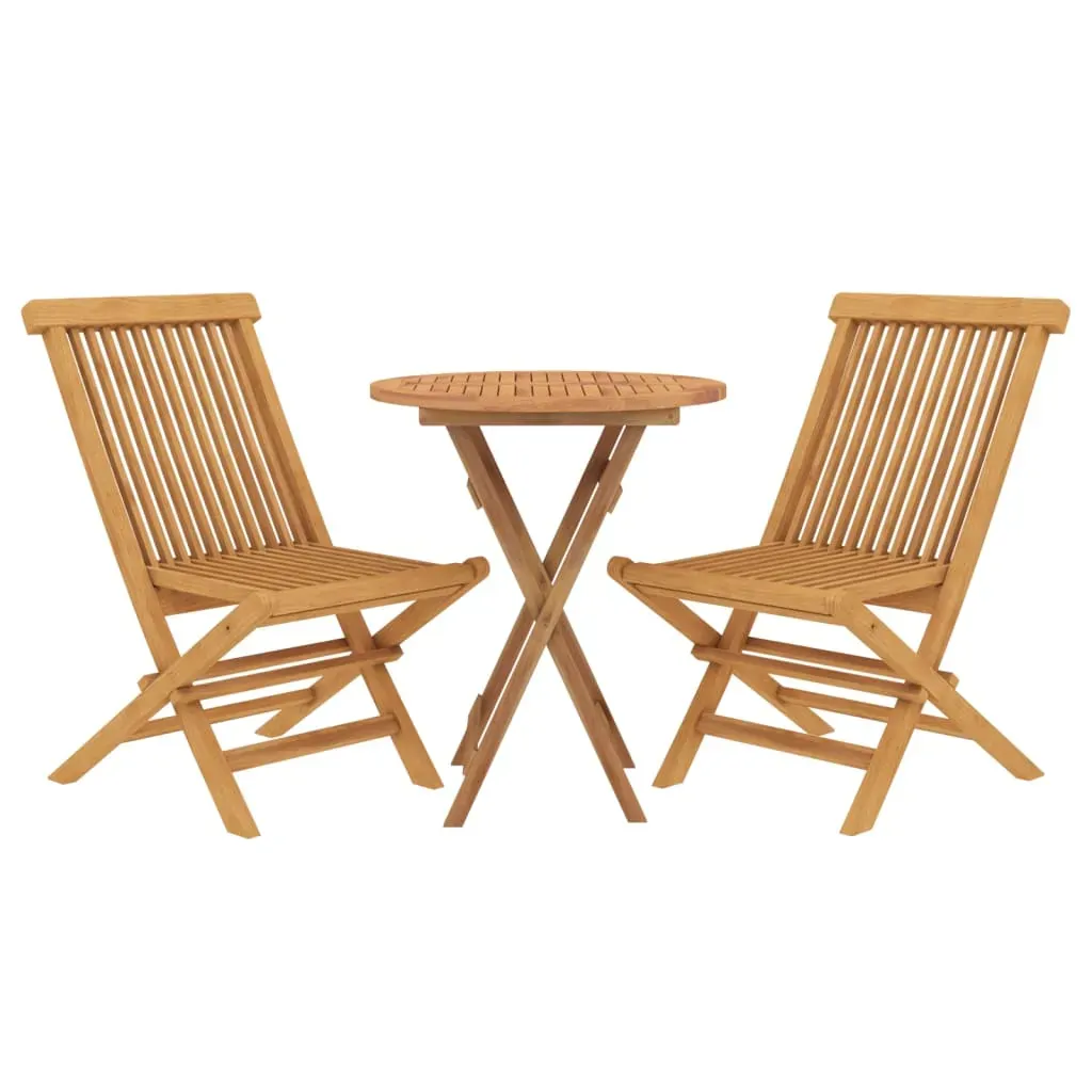 3 Piece Garden Dining Set Solid Wood Teak Price