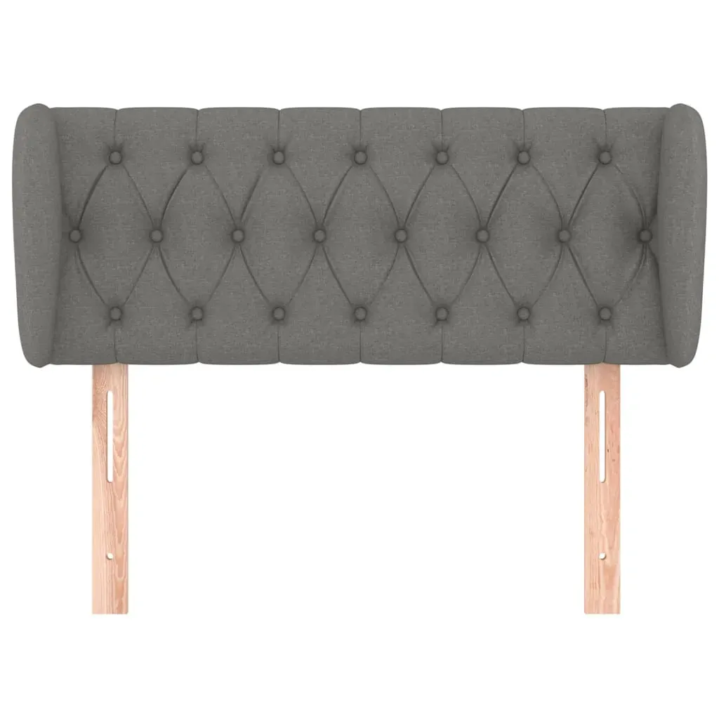 Headboard with Ears Dark Grey Fabric Price