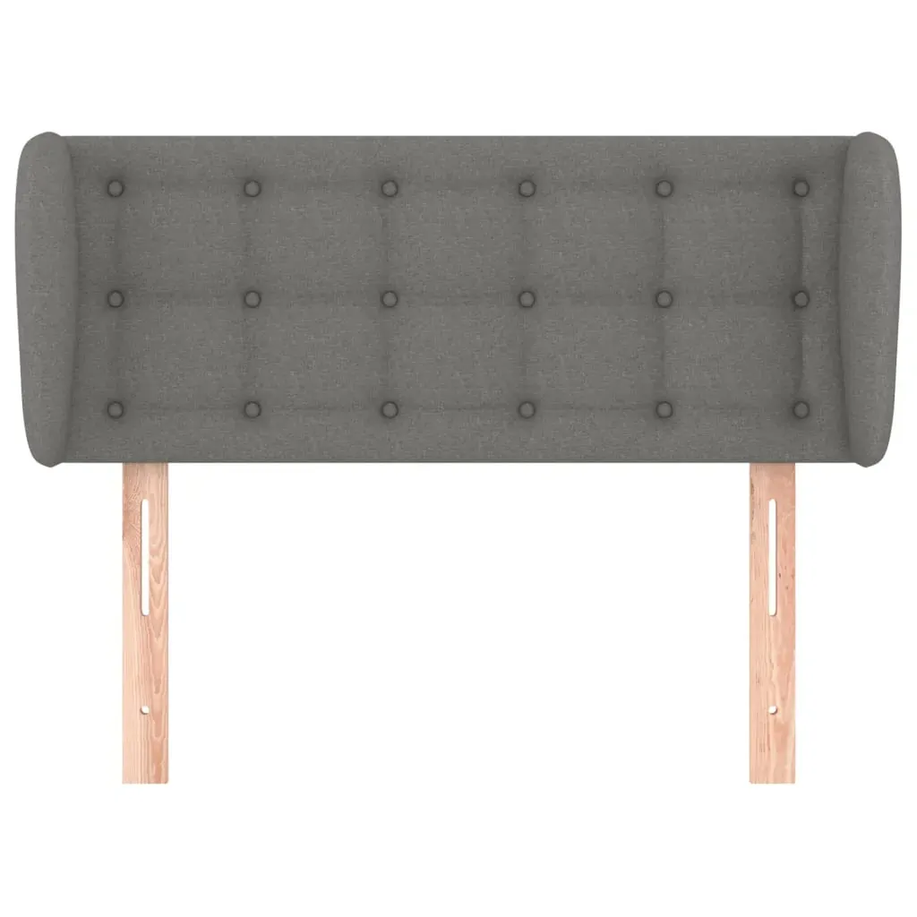 Headboard with Ears Dark Grey Fabric Price