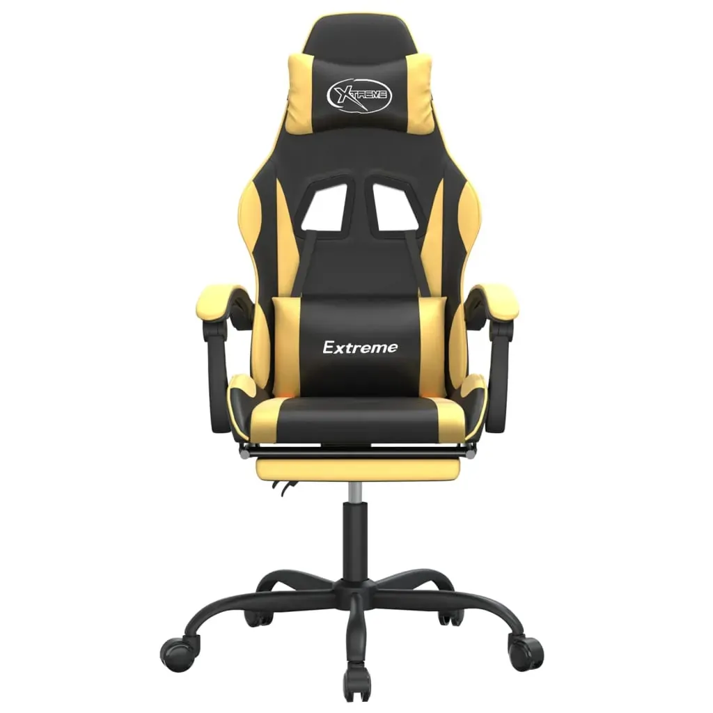 Gaming Chair with Footrest and Faux Leather Price