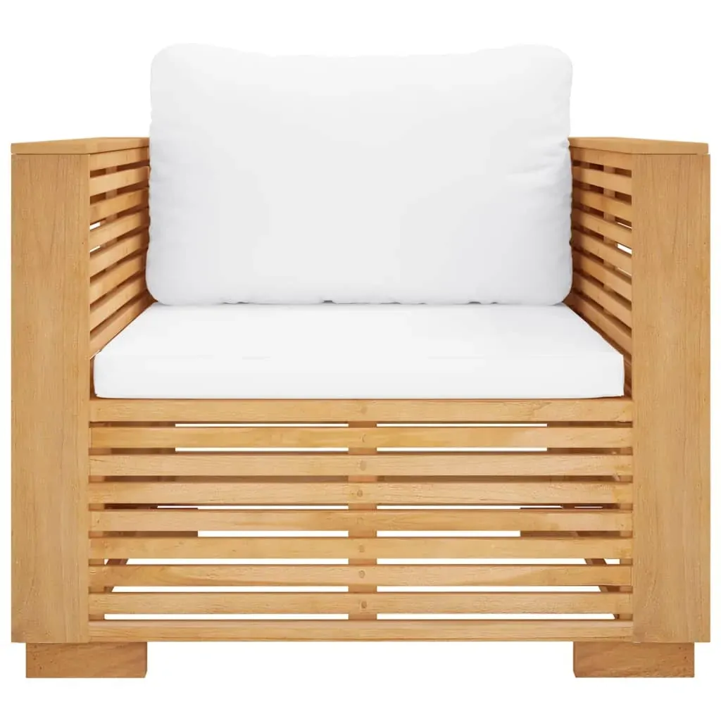 Garden Sofa Chair with Cushions Solid Wood Teak Price