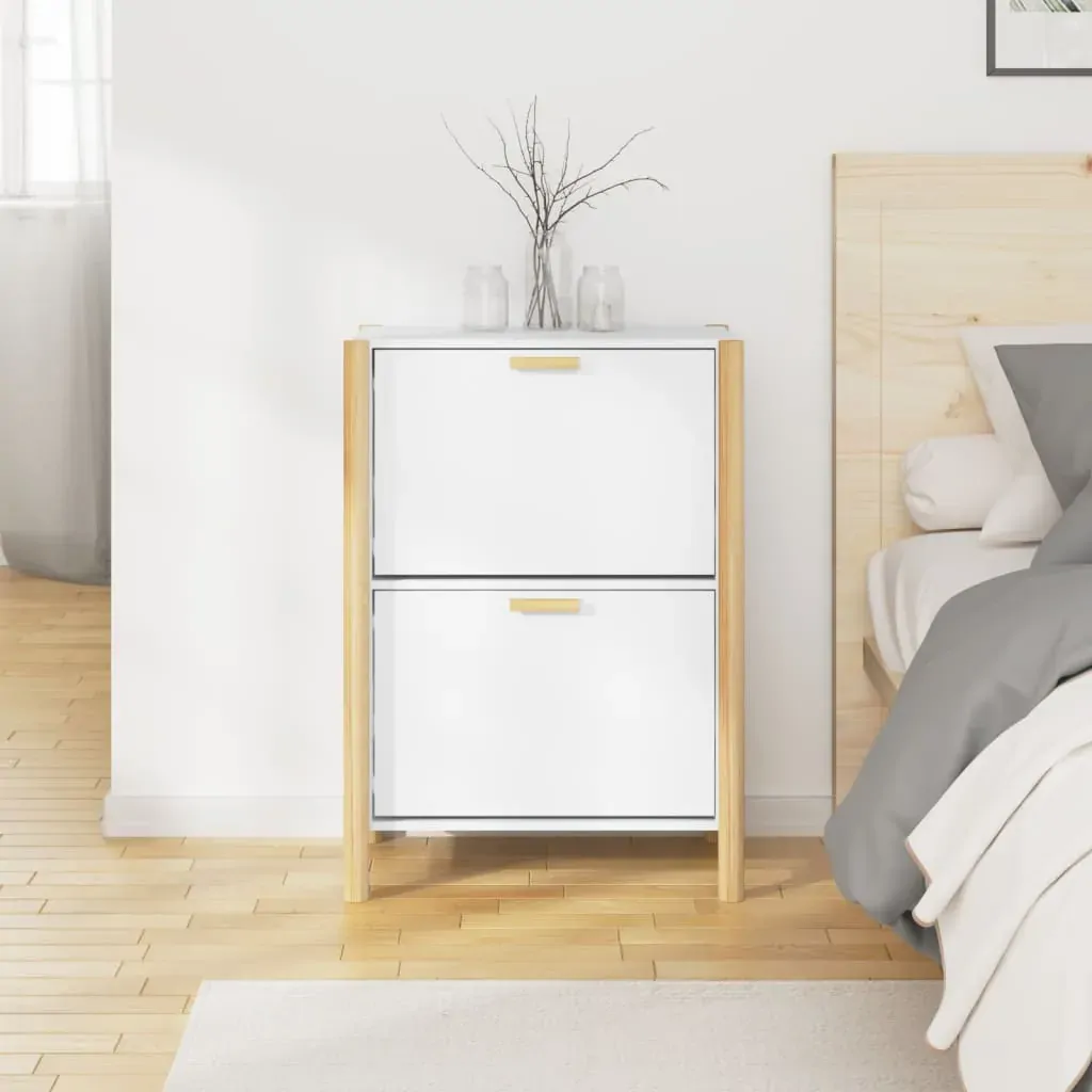 Shoe Cabinet 57.5x33x80 cm Engineered Wood Price