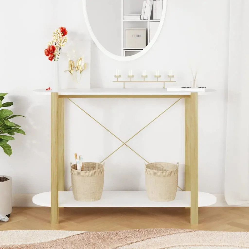 Console Table 110x38x75 cm Engineered Wood Price