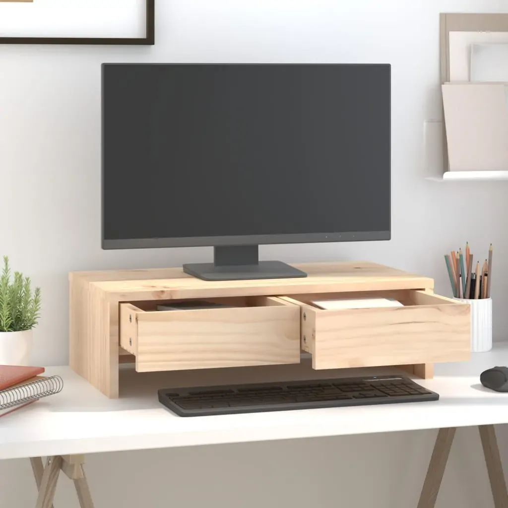 Alexander Monitor Stand Solid Wood Pine Price