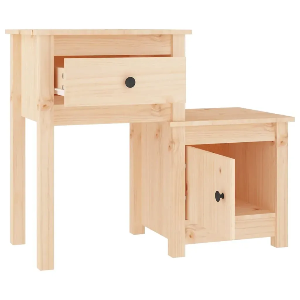 Tiverton Bedside Cabinet 79.5x38x65.5 cm Solid Wood Pine Price