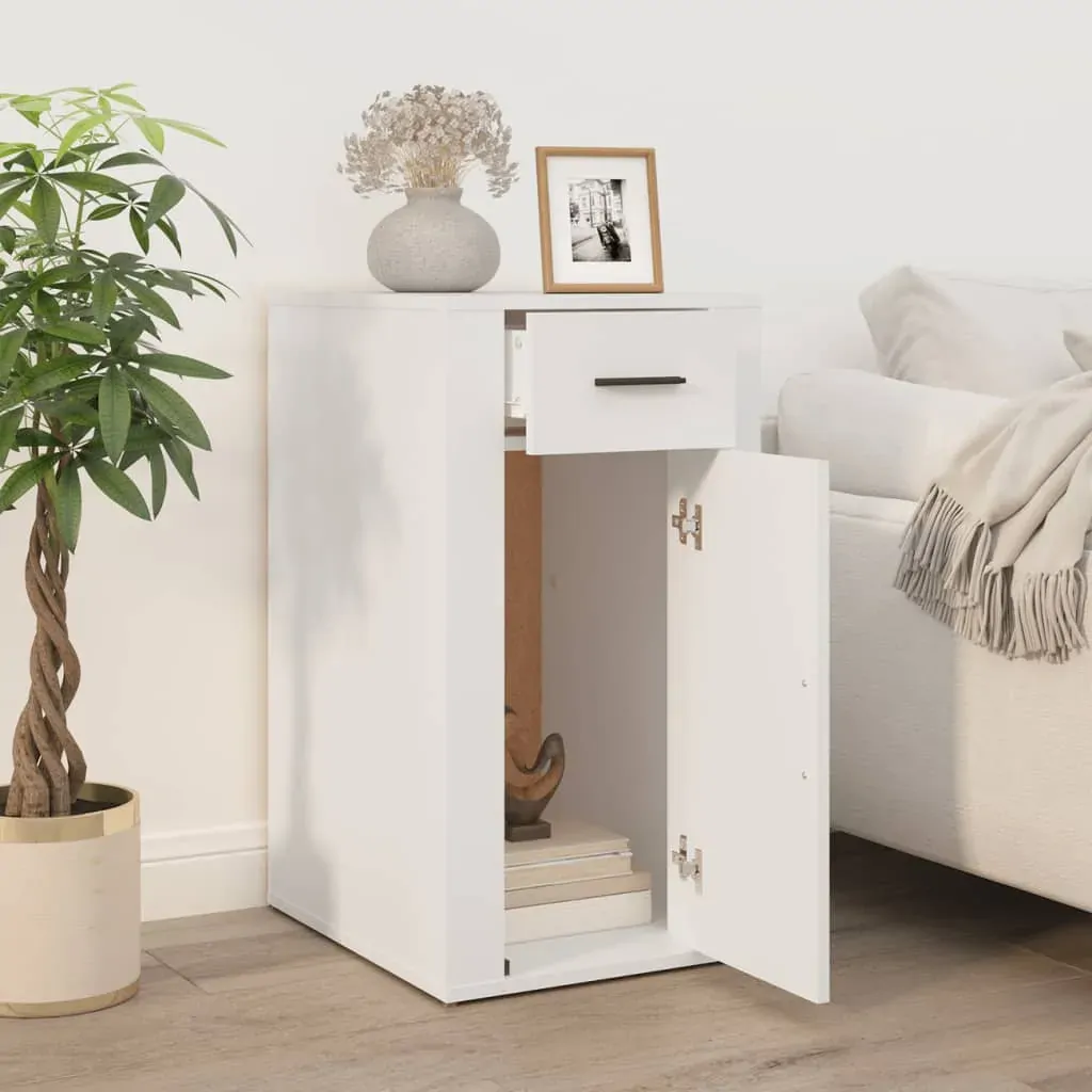 Desk Cabinet 40x49x75 cm Engineered Wood Price