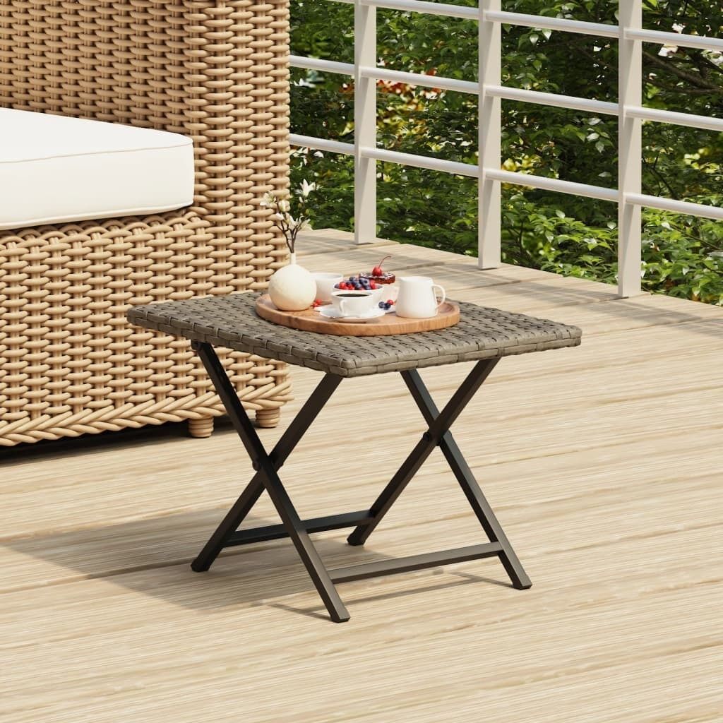Folding Table 45x35x32 cm Poly Rattan Price