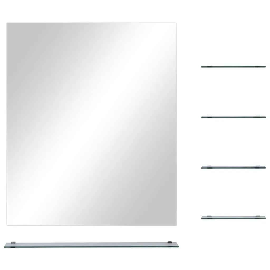 Wall Mirror with Shelf Tempered Glass Price