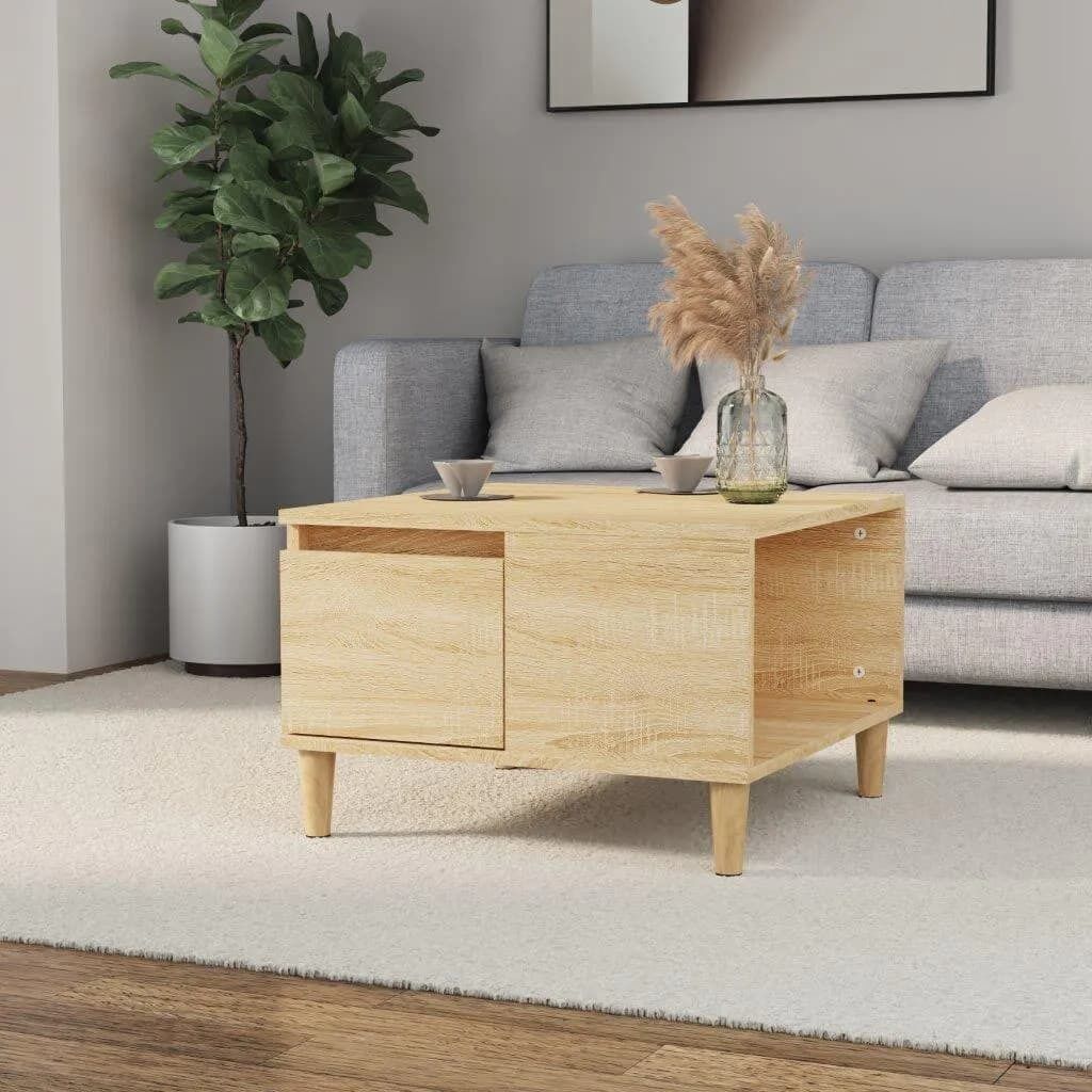 Coffee Table White 55x55x36.5 cm Engineered Wood Price