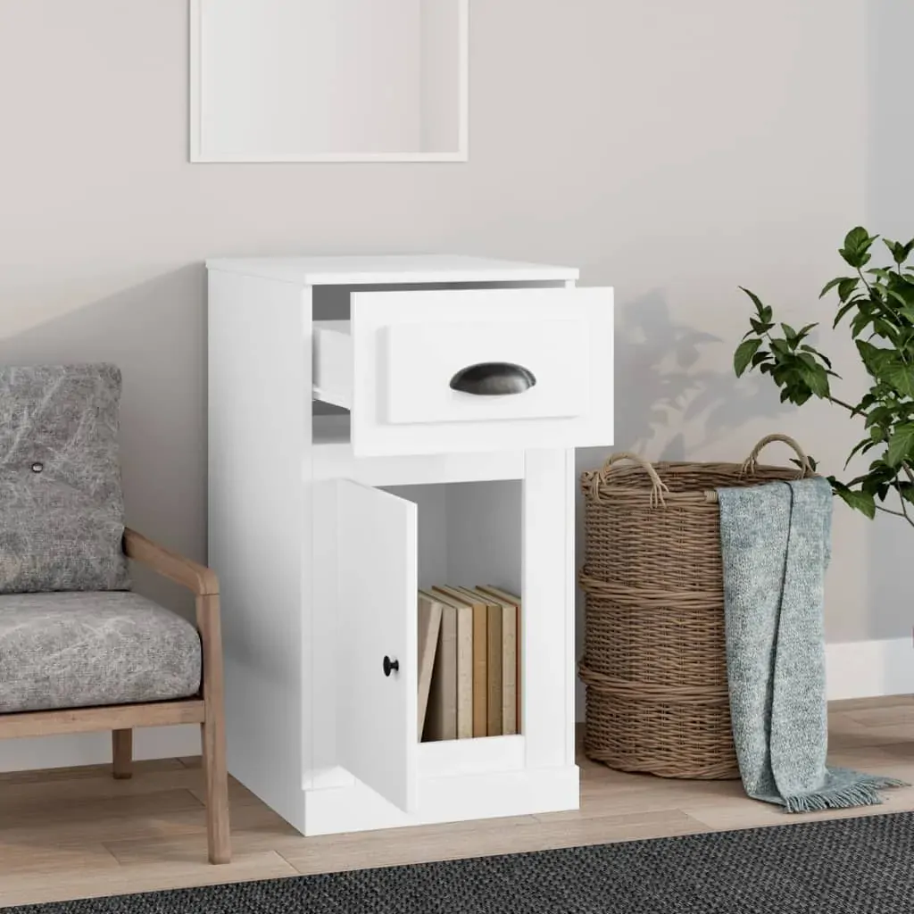 Side Cabinet with Drawer 40x50x75 cm Engineered Wood Price