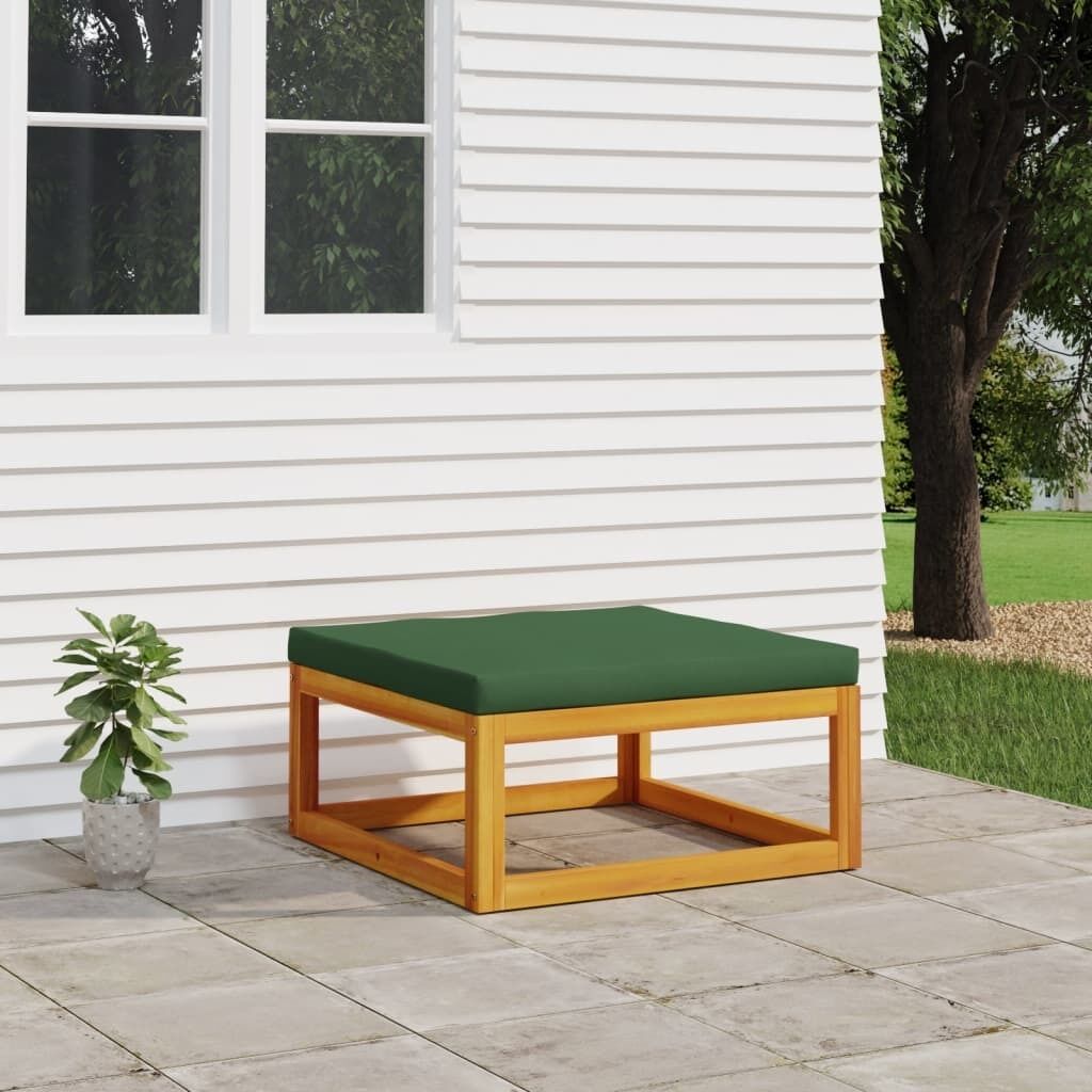 Garden Footrest with Cushion Solid Wood Acacia Price