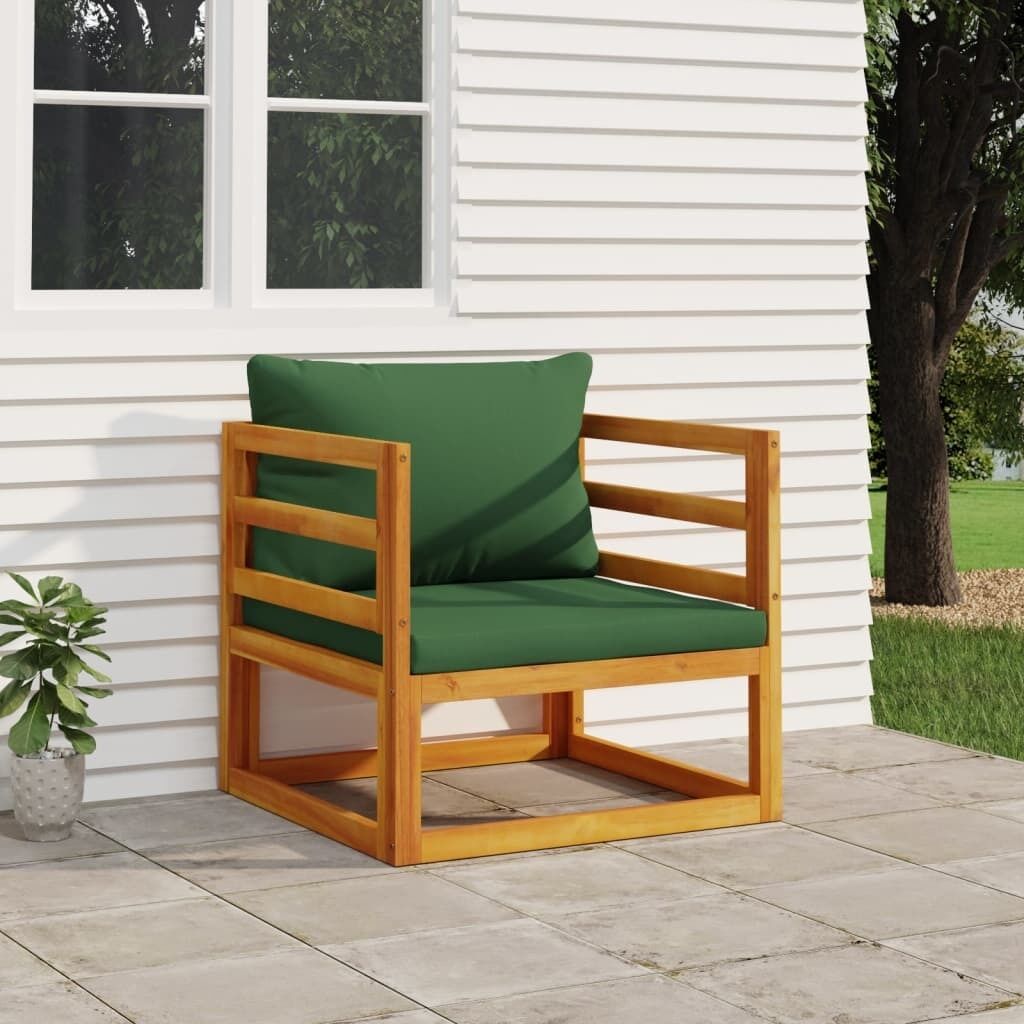Garden Chair with Cushions Solid Wood Acacia Price