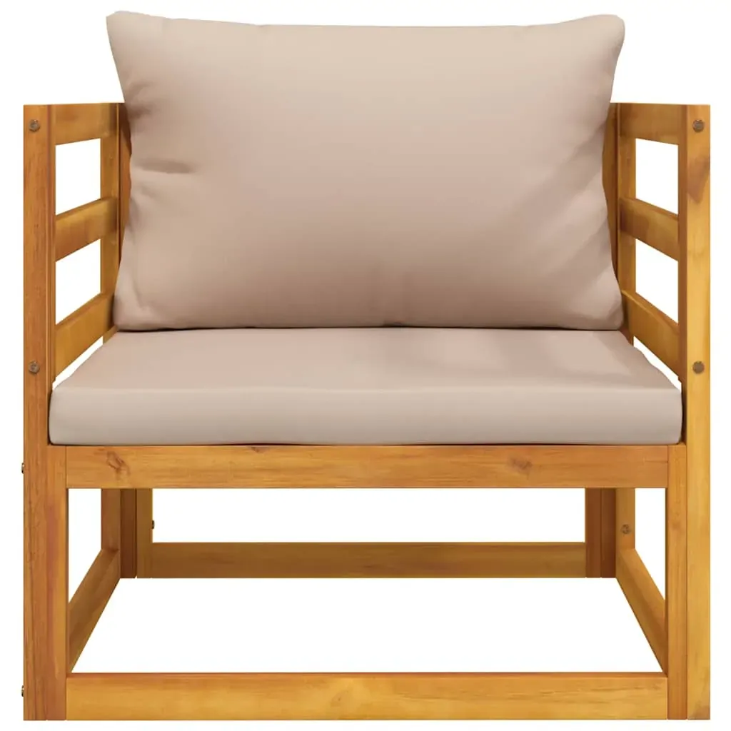 Garden Chair with Cushions Solid Wood Acacia Price