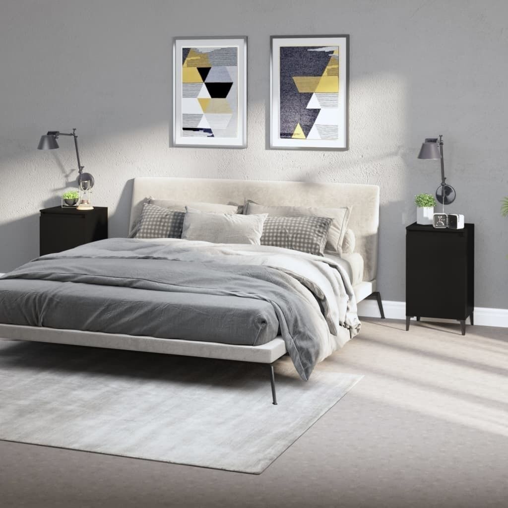 Bedside Cabinet White 40x35x70 cm Engineered Wood Price