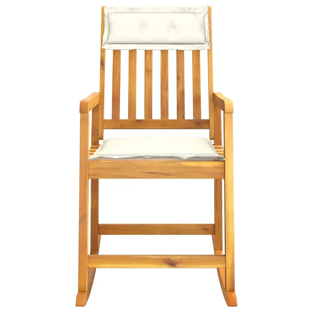 Rocking Chair with Cushions Solid Wood Acacia Price