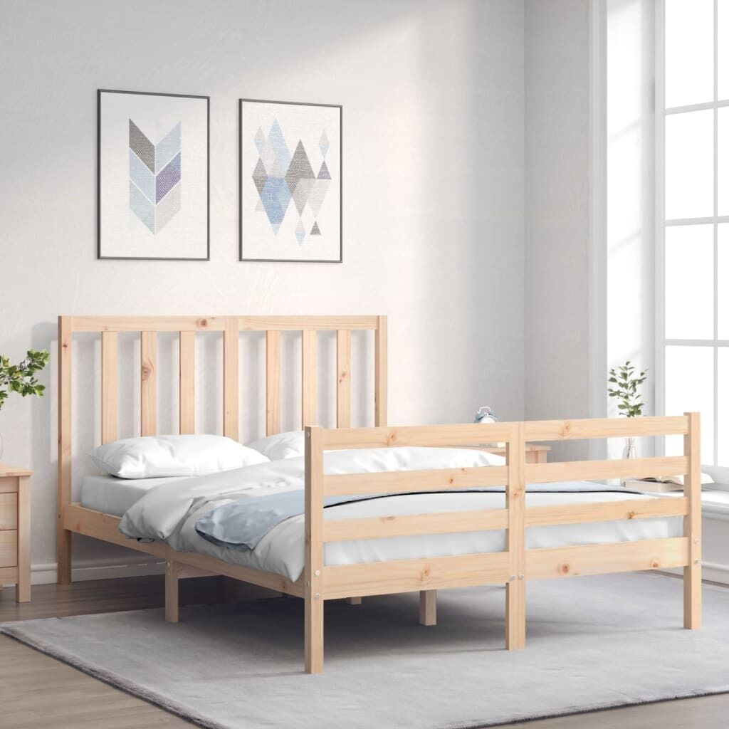 Bed Frame with Headboard Solid Wood Price