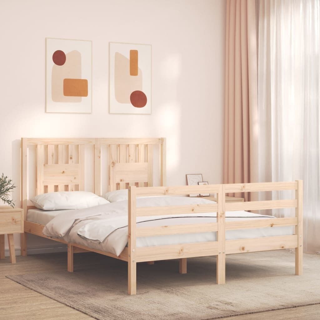 Bed Frame with Headboard Solid Wood Price