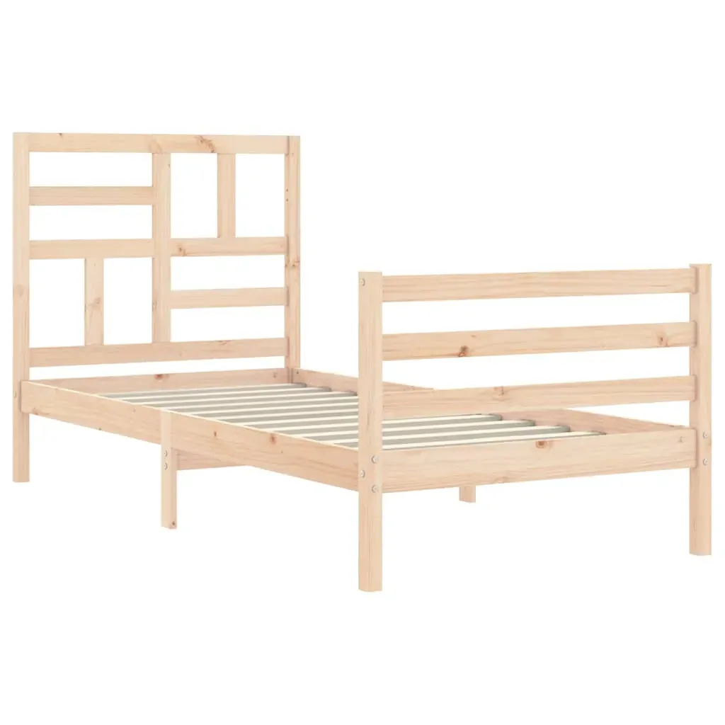 Bed Frame with Headboard Solid Wood Price