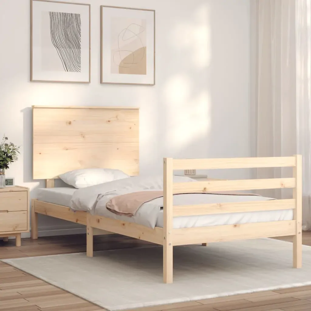 Bed Frame with Headboard Solid Wood Price
