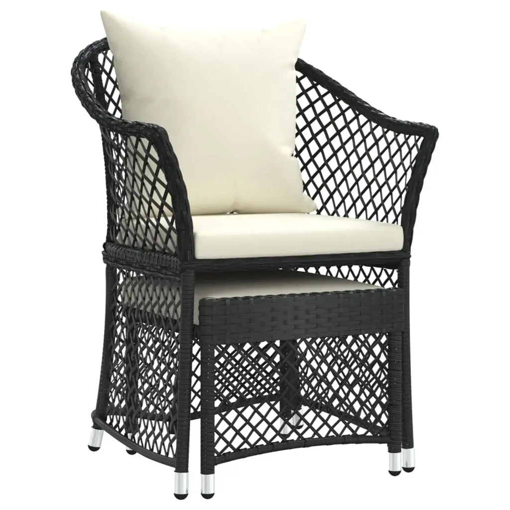 2 Piece Garden Lounge Set with Cushions Poly Rattan Price