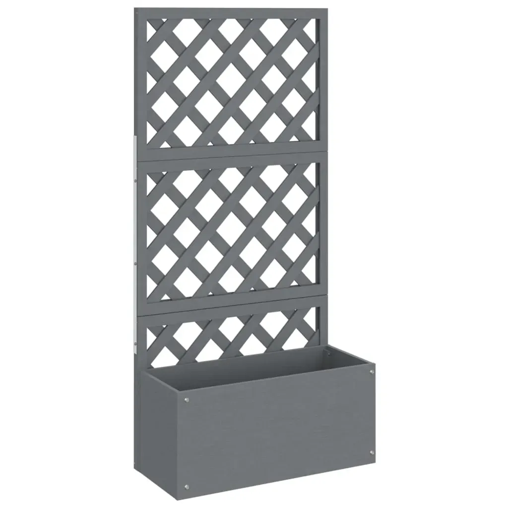 Trellis Planters Grey 65x33x135 cm WPC Price