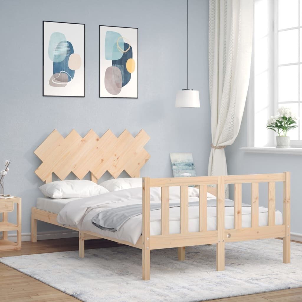 Bed Frame with Headboard Solid Wood Price