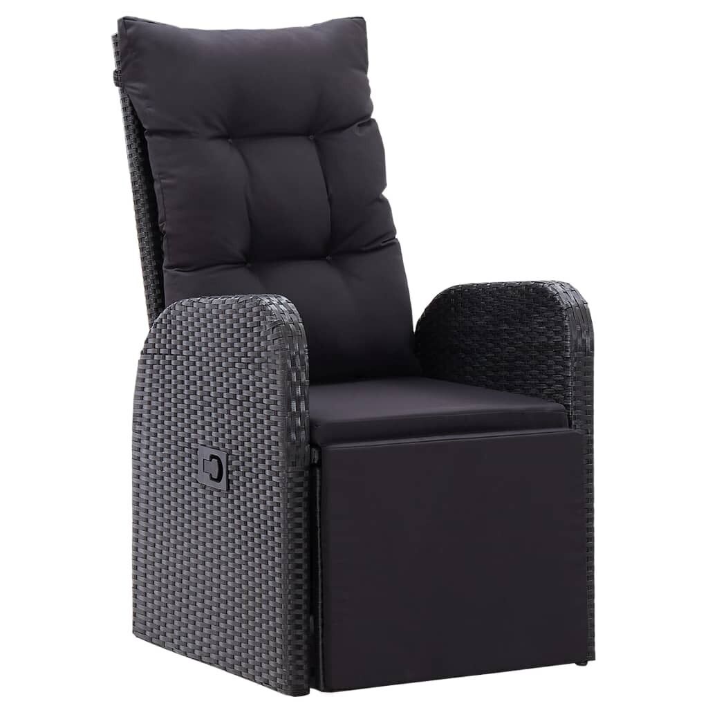 Reclining Garden Chairs with Cushions Poly Rattan Price