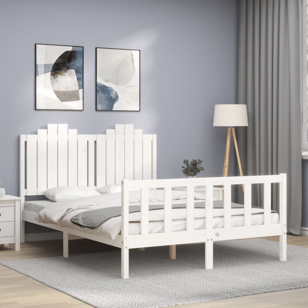Bed Frame with Headboard Solid Wood Price